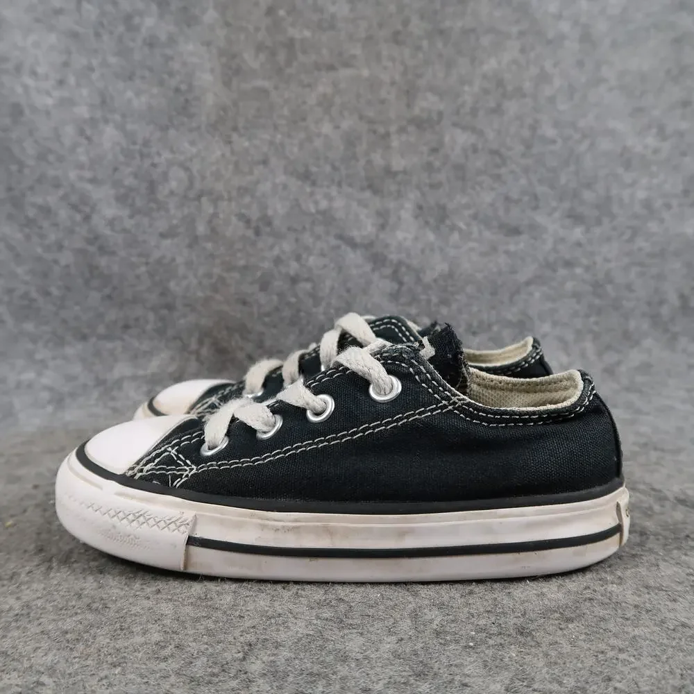 Converse Shoes Infant 7 Sneakers Casual All Star Chuck Taylor Canvas Black White